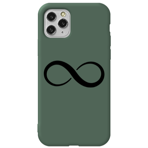 Apple iPhone 11 Pro Max Infinity Dark Green Colored Silicone TPU Θήκη