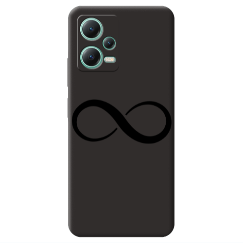 Xiaomi Redmi Note 12 Pro 5G Infinity Black Colored Silicone TPU Θήκη