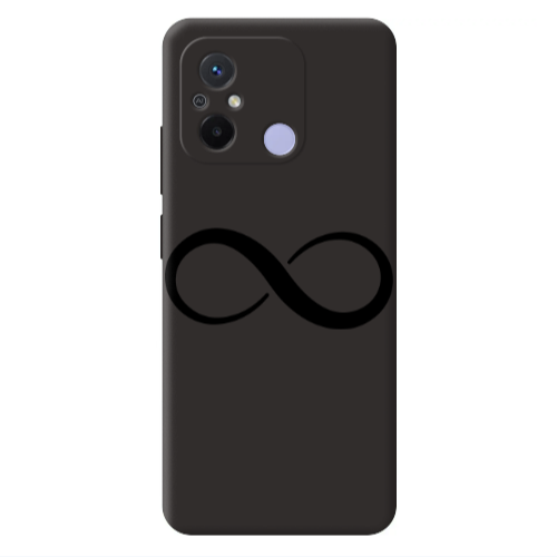 Xiaomi Redmi 12C Infinity Black Colored Silicone TPU Θήκη
