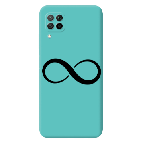 Huawei P40 Lite Infinity Turquoise Colored Silicone TPU Θήκη
