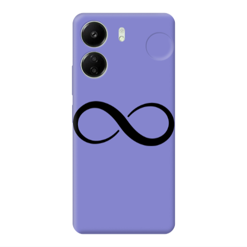 Xiaomi Redmi 13C Infinity Purple Colored Silicone TPU Θήκη