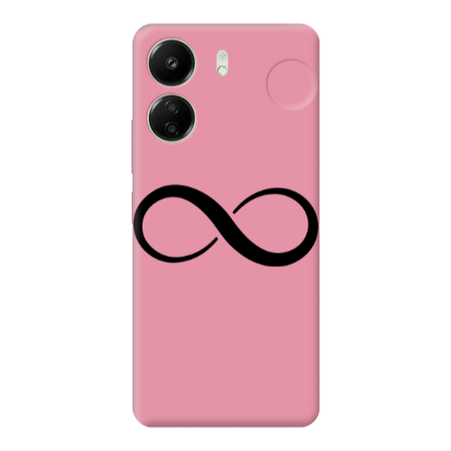 Xiaomi Redmi 13C Infinity Pink Colored Silicone TPU Θήκη