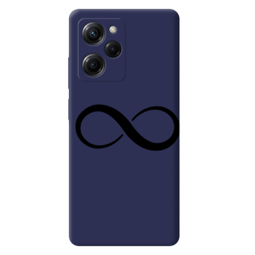 Xiaomi Poco X5 Pro Infinity Dark blue Colored Silicone TPU Θήκη