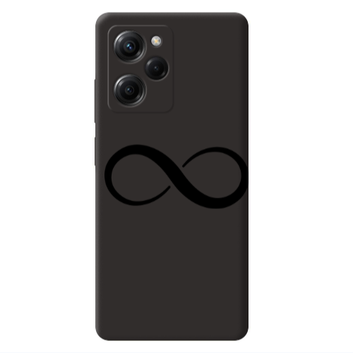 Xiaomi Poco X5 Pro Infinity Black Colored Silicone TPU Θήκη