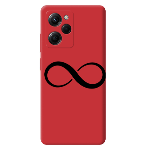 Xiaomi Poco X5 Pro Infinity Red Colored Silicone TPU Θήκη