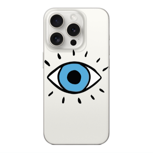 Apple Iphone 16 Pro Shining Eye Transparent Silicone TPU Θήκη