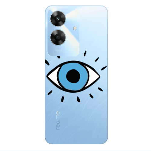Realme Note 60 Shining Eye Transparent Silicone TPU Θήκη