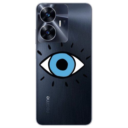 Realme Note 50 Shining Eye Transparent Silicone TPU Θήκη