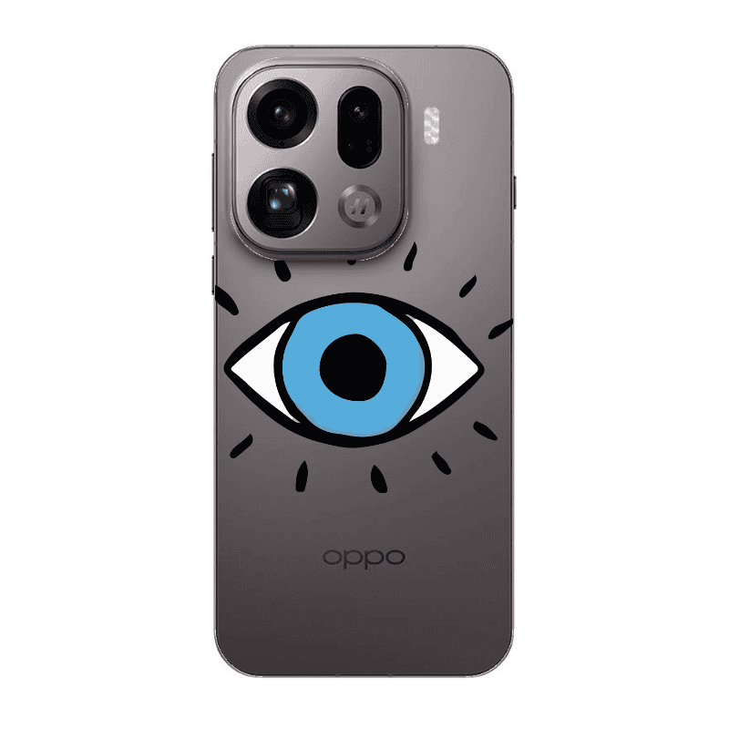 Oppo Find X9 Pro Shining Eye Transparent Silicone TPU Θήκη
