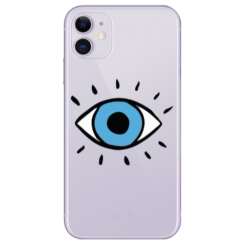 Apple iPhone 11  Shining Eye Transparent Silicone TPU Θήκη