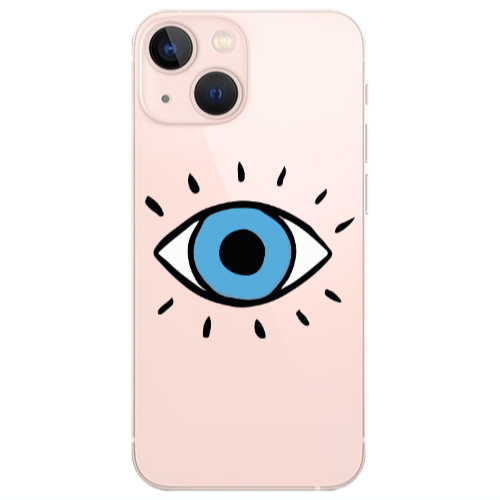 Apple iPhone 13 Shining Eye Transparent Silicone TPU Θήκη
