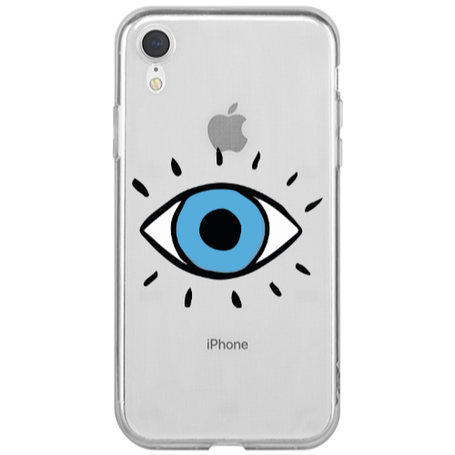 Apple iPhone Xr Shining Eye Transparent Silicone TPU Θήκη