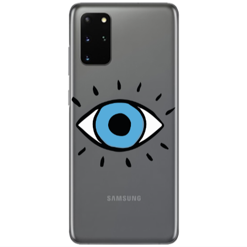 Samsung S20 Plus Shining Eye Transparent Silicone TPU Θήκη