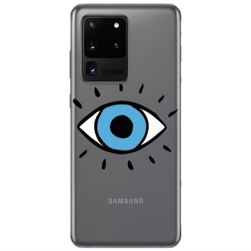 Samsung S20 Ultra Shining Eye Transparent Silicone TPU Θήκη