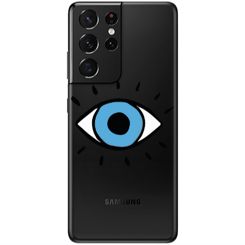 Samsung S21 Ultra Shining Eye Transparent Silicone TPU Θήκη