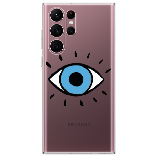 Samsung S22 Ultra Shining Eye Transparent Silicone TPU Θήκη