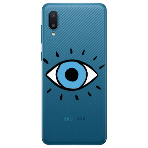 Samsung A02 Shining Eye Transparent Silicone TPU Θήκη