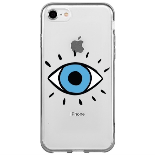 Apple iPhone 7 Shining Eye Transparent Silicone TPU Θήκη