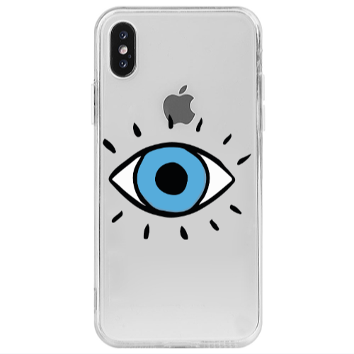 Apple iPhone Xs Shining Eye Transparent Silicone TPU Θήκη