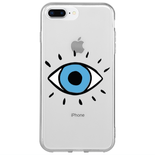 Apple iPhone 7 Plus Shining Eye Transparent Silicone TPU Θήκη