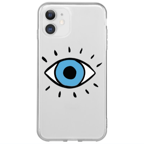 Apple iPhone 12 Mini Shining Eye Transparent Silicone TPU Θήκη