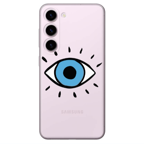 Samsung S23 Plus Shining Eye Transparent Silicone TPU Θήκη