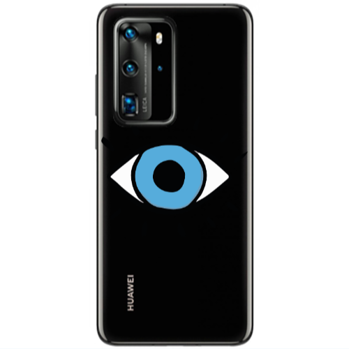 Huawei P40 Pro Shining Eye Transparent Silicone TPU Θήκη