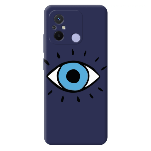 Xiaomi Redmi 12C Shining Eye Dark blue Colored Silicone TPU Θήκη