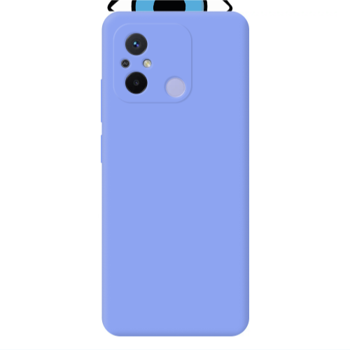 Xiaomi Redmi 12C Shining Eye Light Purple Colored Silicone TPU Θήκη