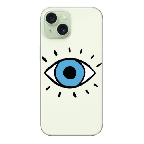 Apple iPhone 15 Plus Shining Eye Transparent Silicone TPU Θήκη