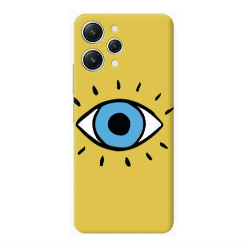 Xiaomi Redmi 12 Shining Eye Yellow Colored Silicone TPU Θήκη