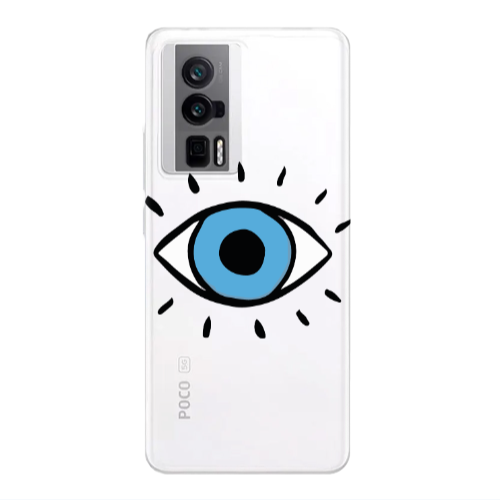 Xiaomi Poco F5 Pro Shining Eye Transparent Silicone TPU Θήκη