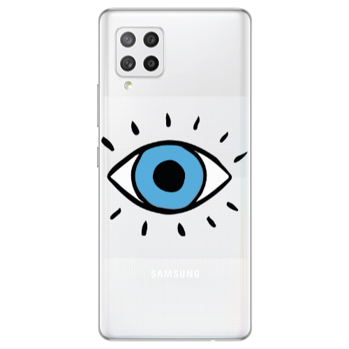 Samsung A42 5G Shining Eye Transparent Silicone TPU Θήκη