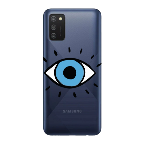 Samsung A02s Shining Eye Transparent Silicone TPU Θήκη