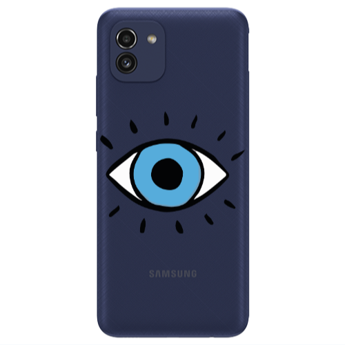 Samsung A03 Shining Eye Transparent Silicone TPU Θήκη