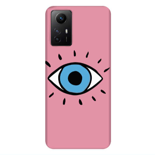 Xiaomi Redmi Note 12s Shining Eye Pink Colored Silicone TPU Θήκη