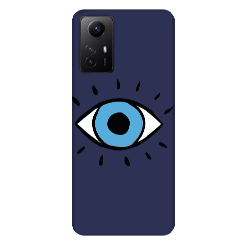 Xiaomi Redmi Note 12s Shining Eye Dark blue Colored Silicone TPU Θήκη