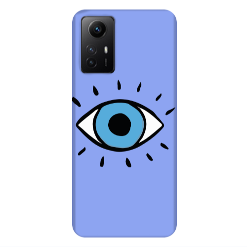 Xiaomi Redmi Note 12s Shining Eye Light Purple Colored Silicone TPU Θήκη