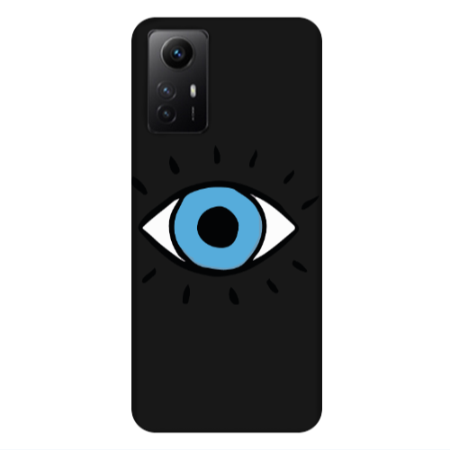 Xiaomi Redmi Note 12s Shining Eye Black Colored Silicone TPU Θήκη