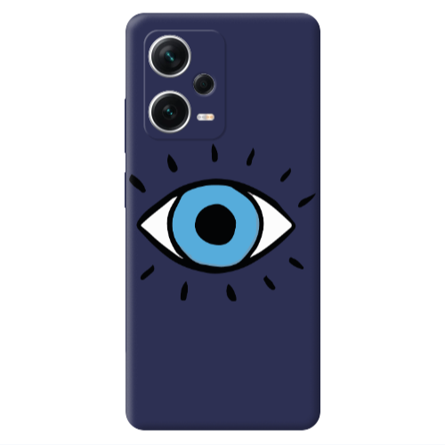 Xiaomi Poco X5 Shining Eye Dark blue Colored Silicone TPU Θήκη
