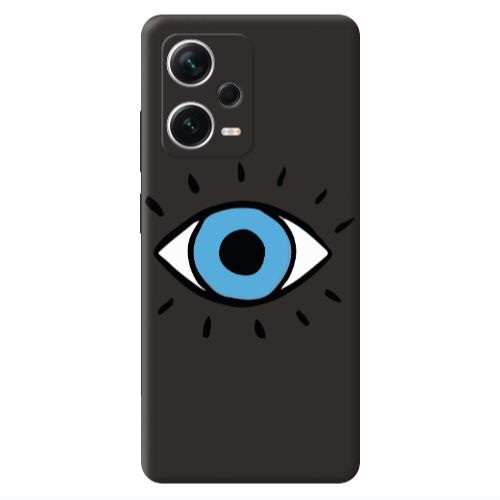 Xiaomi Poco X5 Shining Eye Black Colored Silicone TPU Θήκη