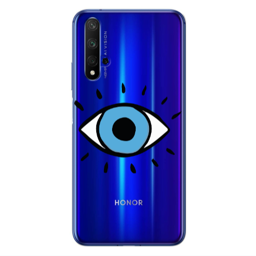 Huawei Nova 5 T Shining Eye Transparent Silicone TPU Θήκη
