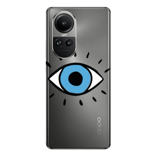 Oppo Reno10 5G Shining Eye Transparent Silicone TPU Θήκη