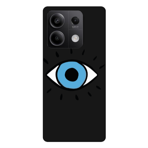 Xiaomi Redmi Note 13 5G Shining Eye Black Colored Silicone TPU Θήκη