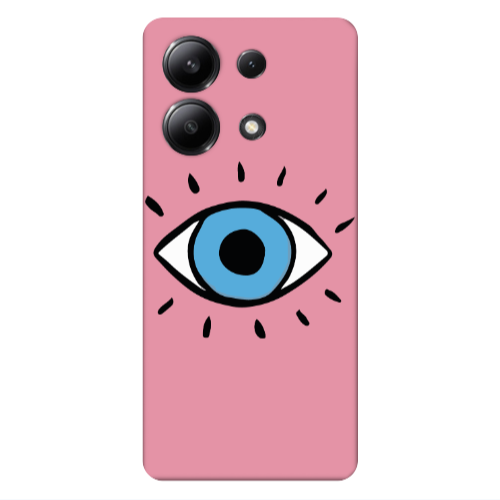 Xiaomi Redmi Note 13 4G Shining Eye Pink Colored Silicone TPU Θήκη