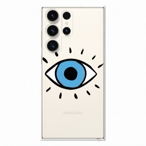 Samsung S24 Ultra Shining Eye Transparent Silicone TPU Θήκη