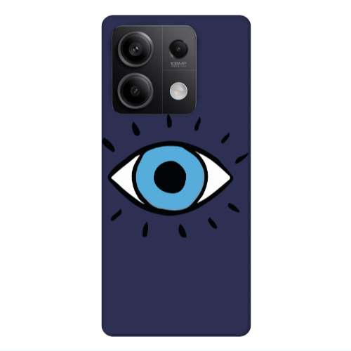 Xiaomi Redmi Note 13Pro 5G Shining Eye Dark blue Colored Silicone TPU Θήκη