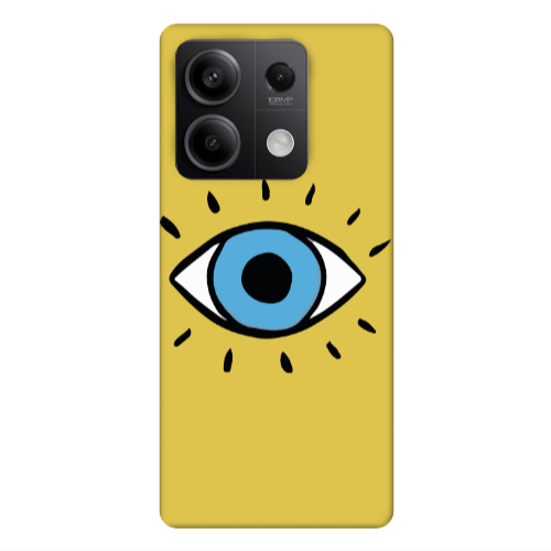 Xiaomi Redmi Note 13Pro 5G Shining Eye Yellow Colored Silicone TPU Θήκη