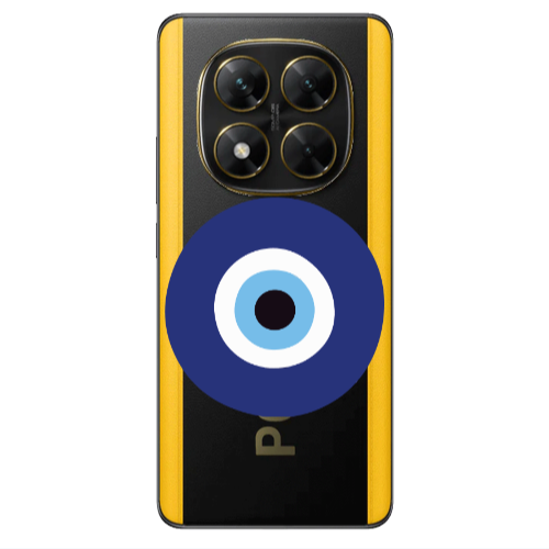 Xiaomi Poco X7 Evil eye bead Transparent Silicone TPU Θήκη