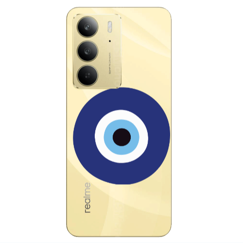 Realme C 75 Evil eye bead Transparent Silicone TPU Θήκη